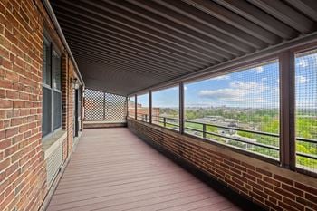 The broadview apartments in baltimore, maryland private balcony